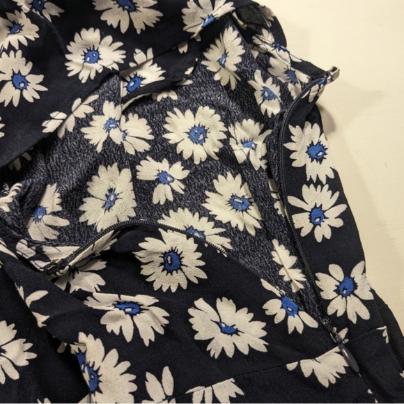 ๐๐ค GAP Rayon Daisy Print Button Front Cap Sleeve Mini Dress, 10 (6/8), NWOT - Picture 14 of 16